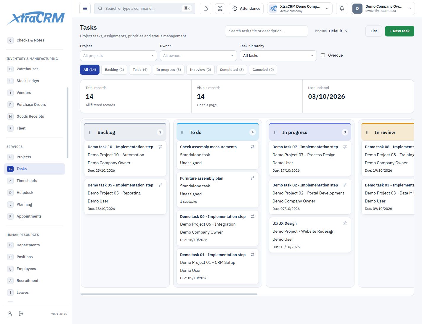 Team Collaboration — XtraCRM